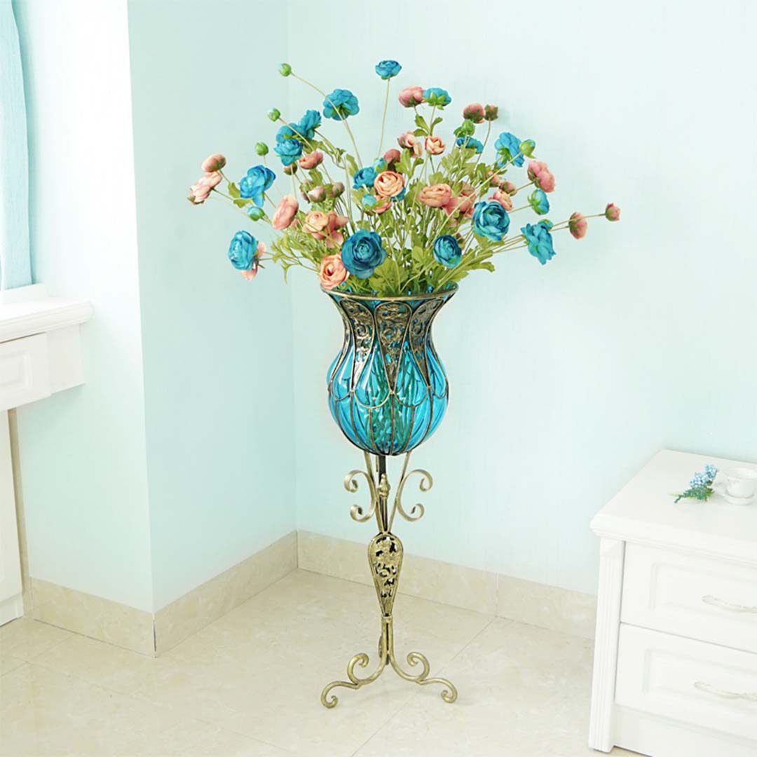 SOGA 12pcs Artificial Silk Flower Fake Rose Bouquet Table Decor Blue - AFlower3H12Blue - Home & Living - 9 - AU DEPOT SOGA Buy SOGA 12pcs Artificial Silk Flower Fake Rose Bouquet Table Decor Blue Online - Home & Living - 9 - AU Depot Free Shipping