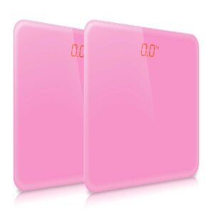Buy SOGA 2X 180kg Digital Fitness Weight Bathroom Gym Body Glass LCD Electronic Scales Pink Online - home & living - 1 - AU Depot Free Shipping